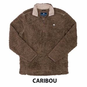 Brown Sherpa Zip Up Sweatshirt
